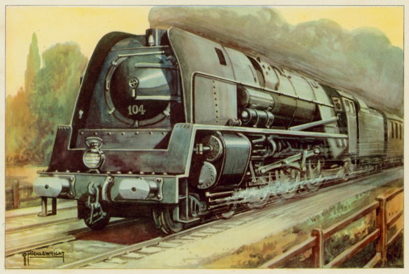 Caminhos de Ferro Naitonal Belgas, Locomotiva Expressa de Passageiros (cor litho) de G.P. Micklewright
