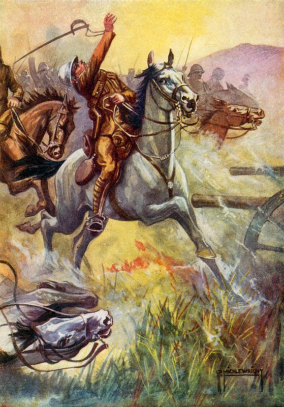 Ilustração para Black Beauty (cor litho) de G.P. Micklewright