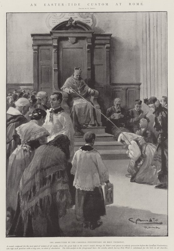 Um costume de maré de Páscoa em Roma de G.S. Amato