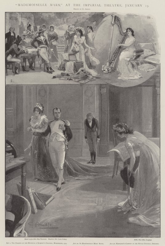 Mademoiselle Mars, no Imperial Theatre, 25 de janeiro de G.S. Amato