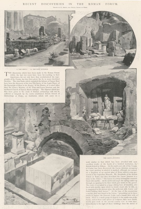 Descobertas recentes no Fórum Romano de G.S. Amato