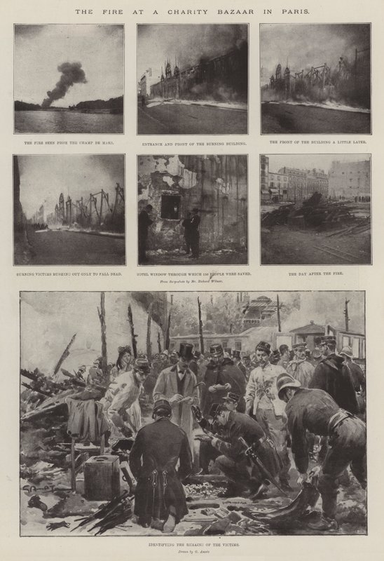 O fogo em um bazar de caridade em Paris de G.S. Amato