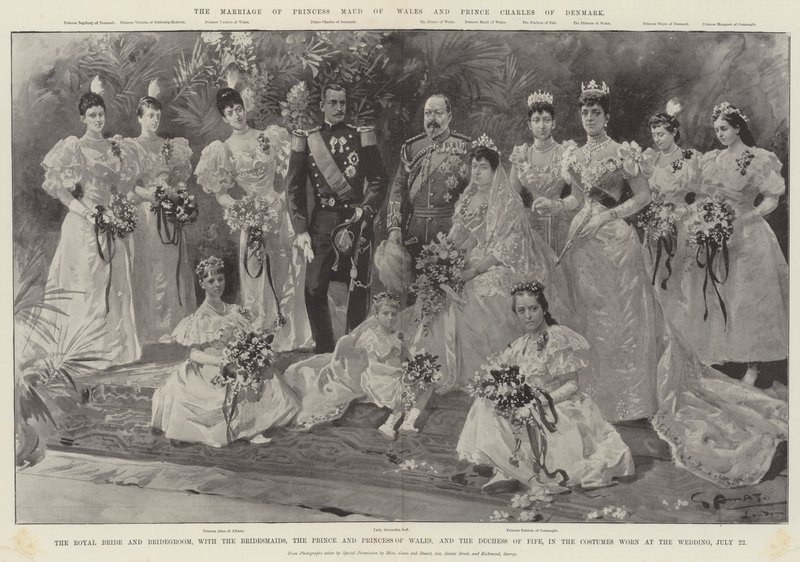 O casamento da princesa Maud de Gales e do príncipe Charles da Dinamarca de G.S. Amato