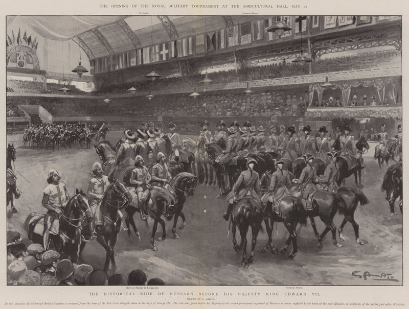 A Abertura do Real Torneio Militar no Pavilhão Agrícola, 22 de maio de G.S. Amato