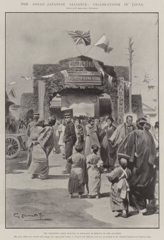 A Aliança Anglo-Japonesa, Celebrações no Japão de G.S. Amato