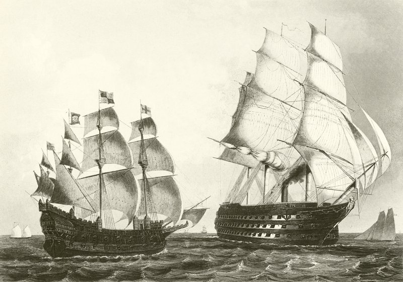 O grande harry man-of-war de G.W. Terry