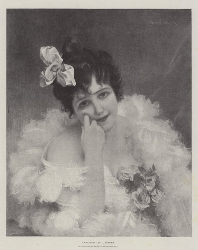 Uma morena de Gabriel Joseph Marie Augustin Ferrier