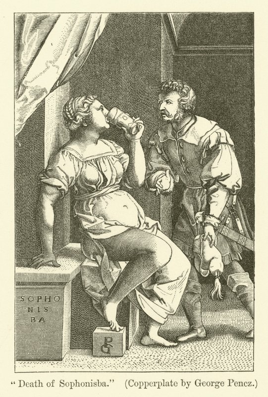 Morte de Sofonisba de Georg Pencz