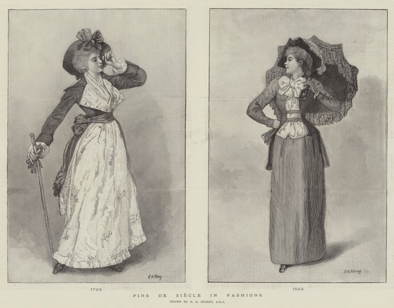 Barbatanas de Siècle em Modas de George Adolphus Storey