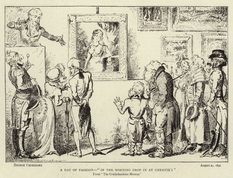 Um Dia De Moda, De Manhã, Drop in at Christie&39;s de George Cruikshank