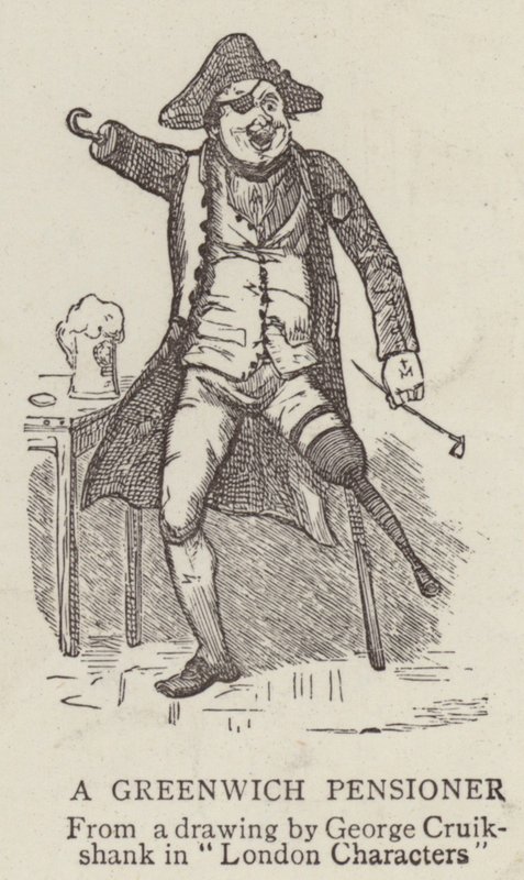 Um pensionista de Greenwich de George Cruikshank