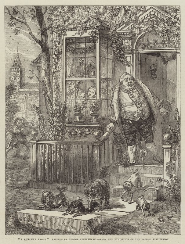 Uma batida de fugitivo de George Cruikshank
