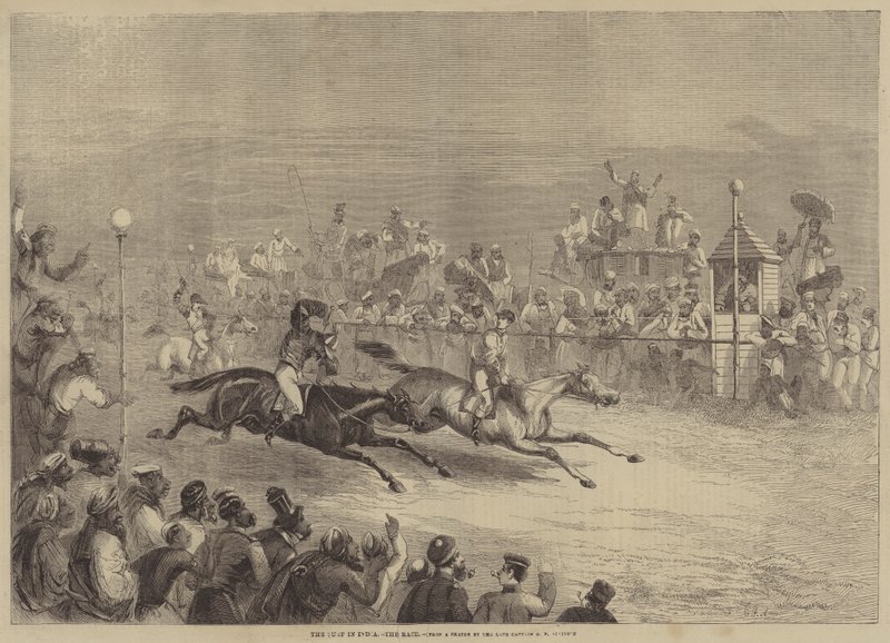 O relvado na Índia, a corrida de George Francklin Atkinson