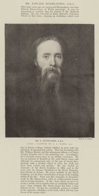 Sr. E Burne-Jones, ARA de George Frederick Watts