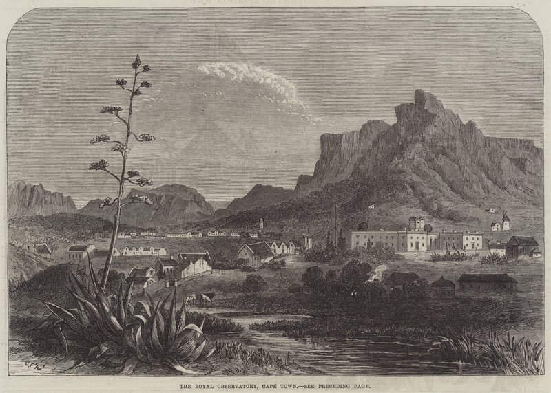 O observatório real, cidade do cabo de George French Angas
