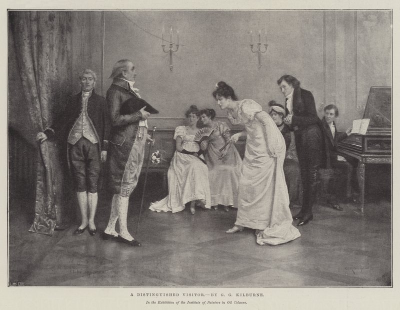 Um visitante ilustre de George Goodwin Kilburne