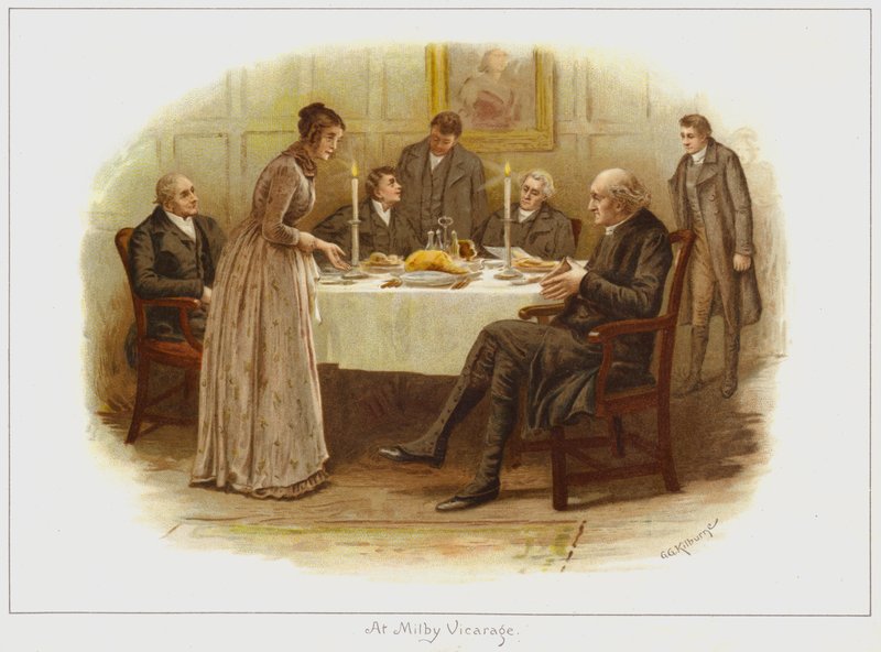 Em Milby Vicarage de George Goodwin Kilburne