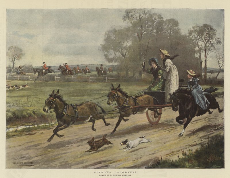 Filhas de Ninrode (cromolitro) de George Goodwin Kilburne