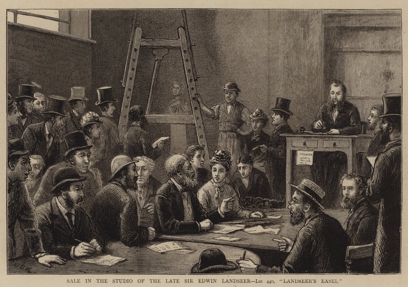 Venda no estúdio do falecido Sir Edwin Landseer, Lot 440, Landseer&39;s Easel de George Goodwin Kilburne