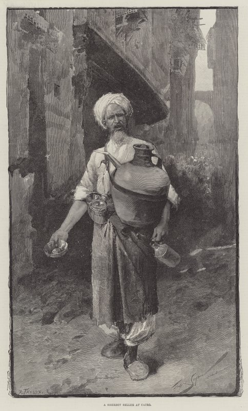 Um vendedor de sorvete no Cairo de George L. Seymour