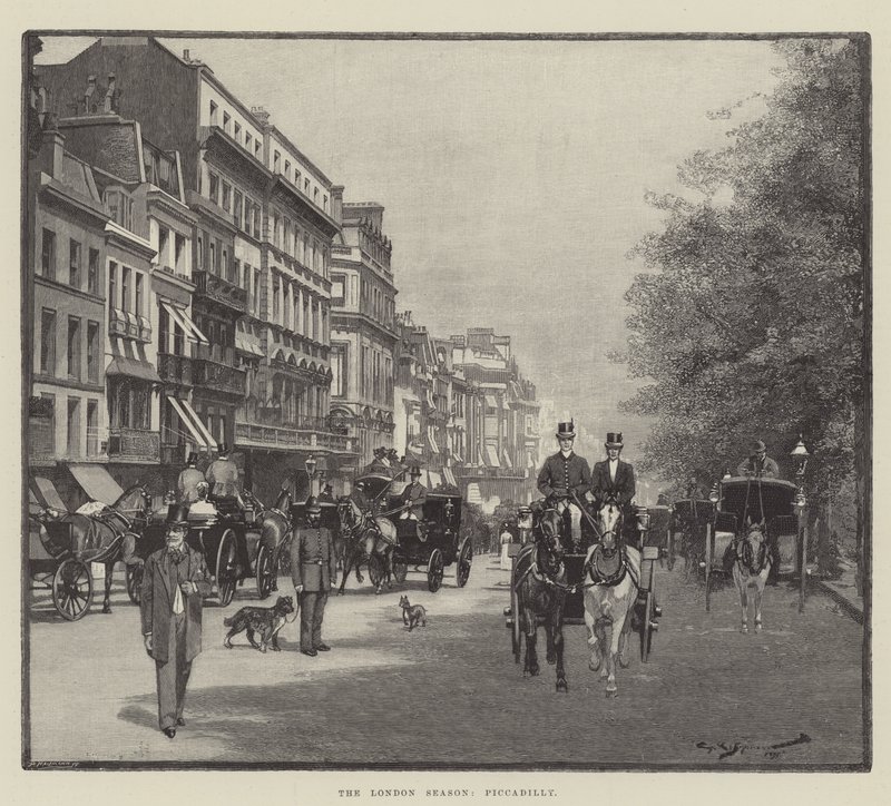 A temporada de Londres, Piccadilly de George L. Seymour
