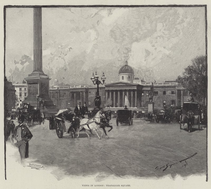 Vistas em Londres, Trafalgar Square de George L. Seymour