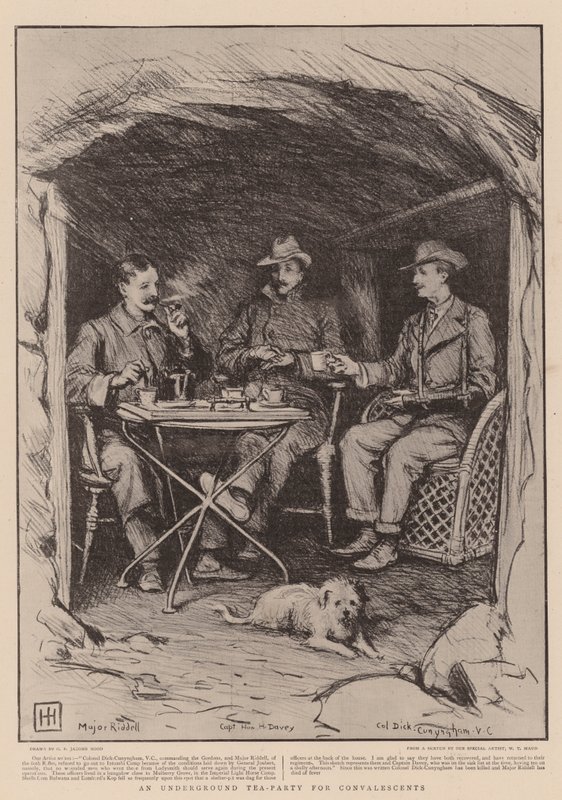 Um Tea Party Subterrâneo para Convalescentes de George Percy Jacomb Hood