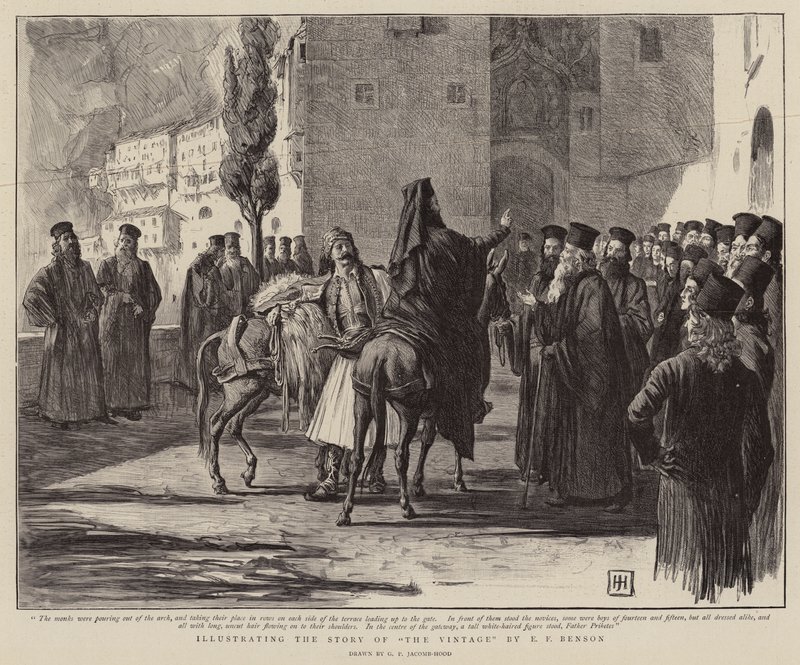 Ilustrando a história do vintage por EF Benson de George Percy Jacomb Hood