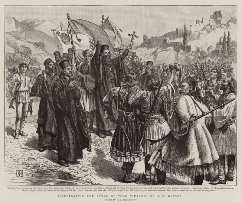 Ilustrando a História do Vintage, por EF Benson de George Percy Jacomb Hood