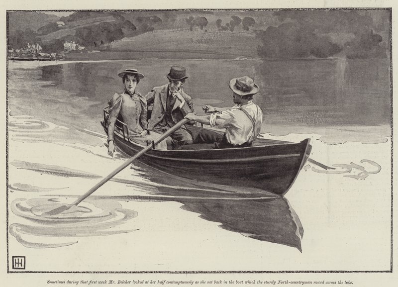 Ilustração de A Flash of Summer, da Sra. WK Clifford de George Percy Jacomb Hood