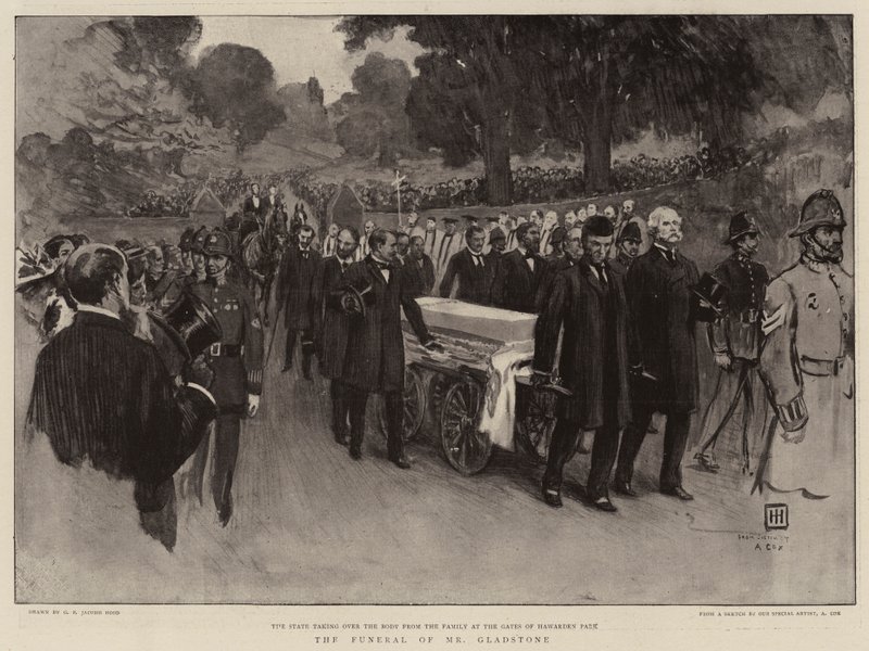 O funeral do senhor Gladstone de George Percy Jacomb Hood