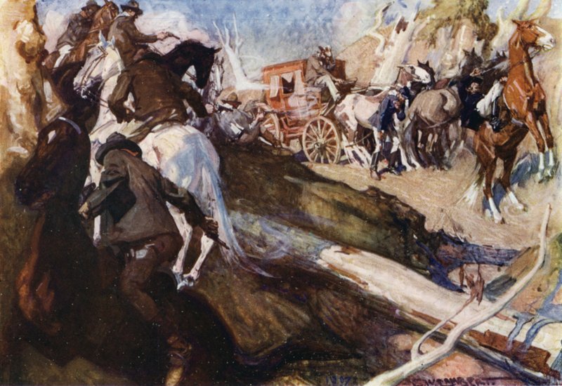 Ilustração para Romance of Empire, Australia de George Washington Lambert