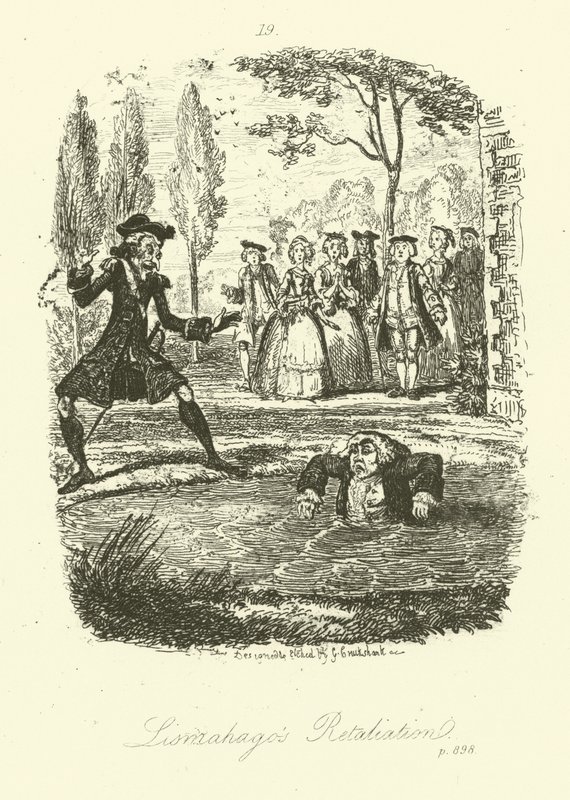 Ilustração para Humphry Clinker de Tobias Smollett (gravura) de George (after) Cruikshank