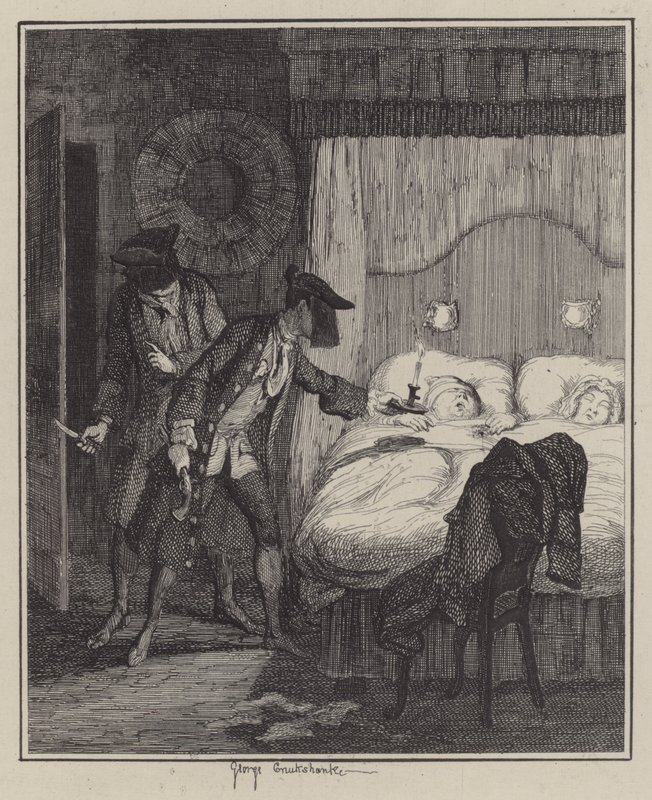 Ilustração para Jack Sheppard (gravura) de George (after) Cruikshank