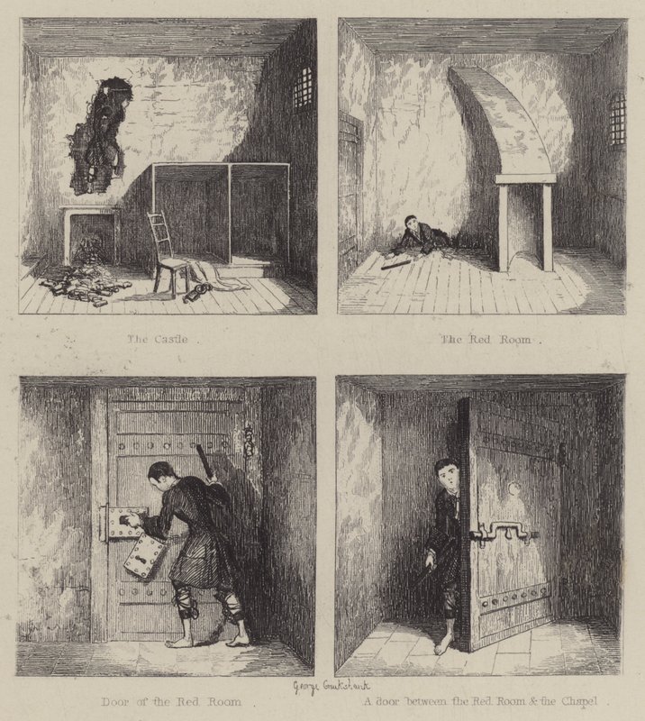 Ilustração para Jack Sheppard (gravura) de George (after) Cruikshank