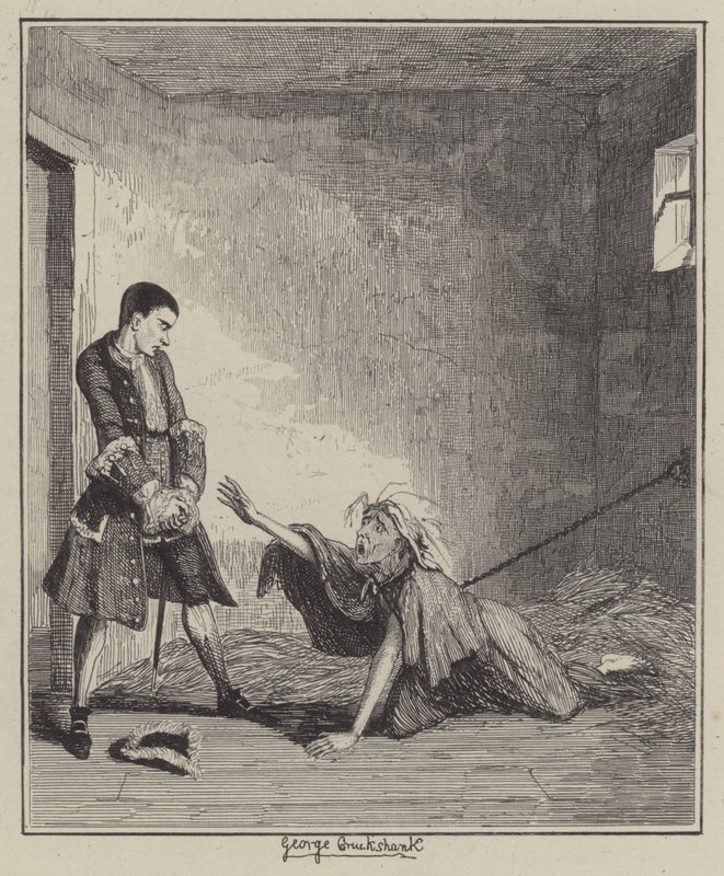 Ilustração para Jack Sheppard (gravura) de George (after) Cruikshank