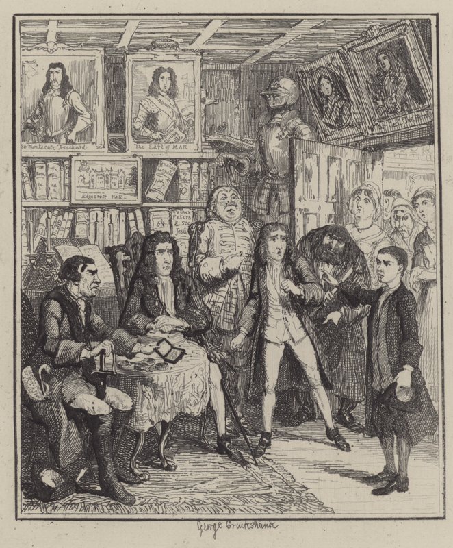 Ilustração para Jack Sheppard (gravura) de George (after) Cruikshank