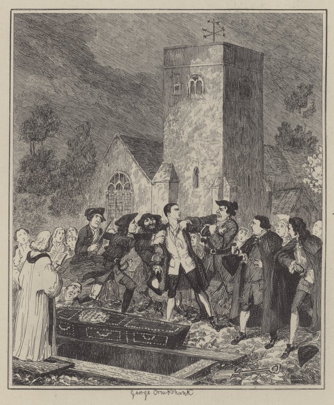 Ilustração para Jack Sheppard (gravura) de George (after) Cruikshank