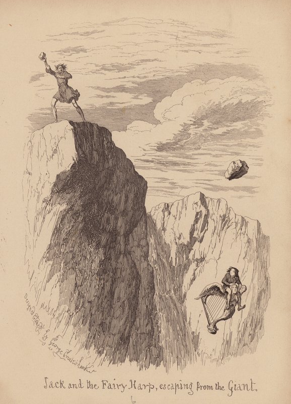Jack and the Beanstalk (gravura) de George (after) Cruikshank