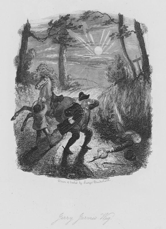 Peruca do Jerry Jarvis (gravura) de George (after) Cruikshank