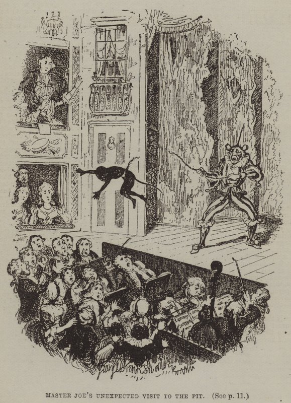 Visita inesperada do Mestre Joe ao poço (gravura) de George (after) Cruikshank