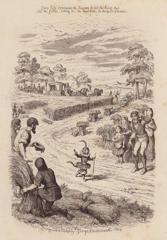 O Gato das Botas (gravura) de George (after) Cruikshank