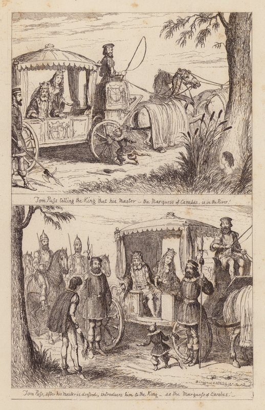 O Gato das Botas (gravura) de George (after) Cruikshank