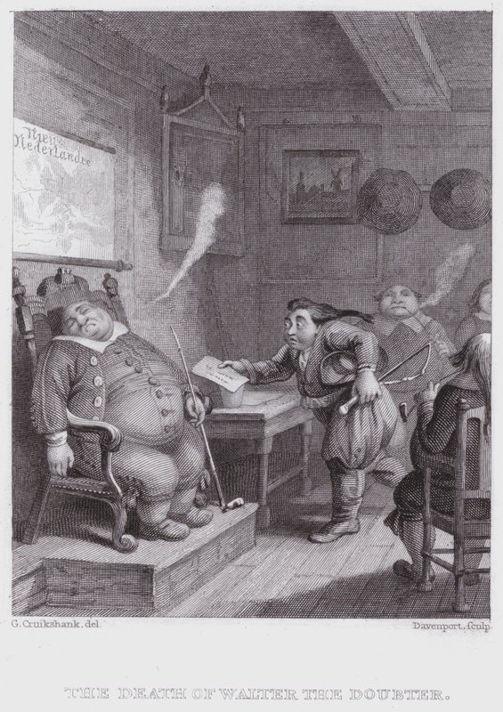 A morte de Walter O Duvidoso (gravura) de George (after) Cruikshank
