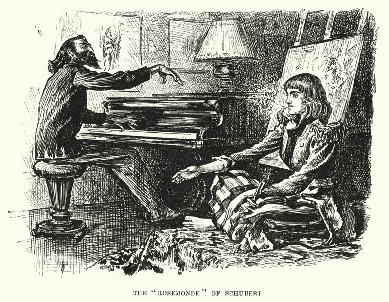 Ilustração para Trilby de George du Maurier (gravura) de George (after) Du Maurier