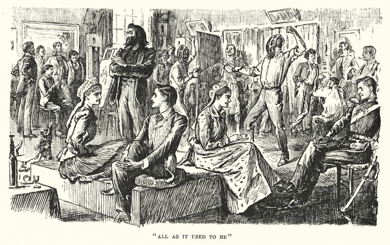 Ilustração para Trilby de George du Maurier (gravura) de George (after) Du Maurier