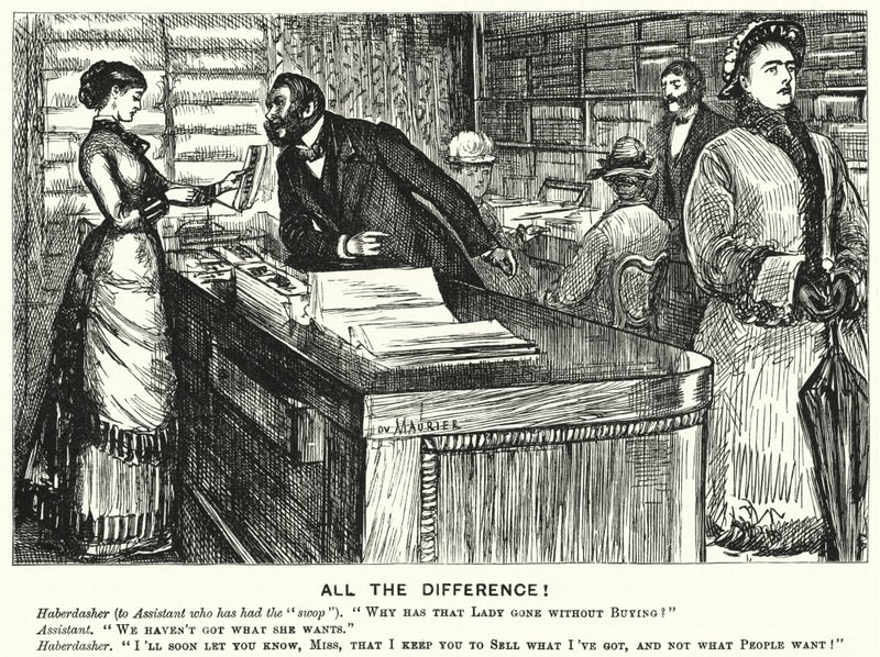 Soco cartoon: All the Difference! (gravura) de George (after) Du Maurier