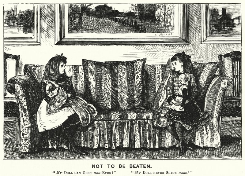 Soco cartoon: Not to Be Beaten (gravação) de George (after) Du Maurier