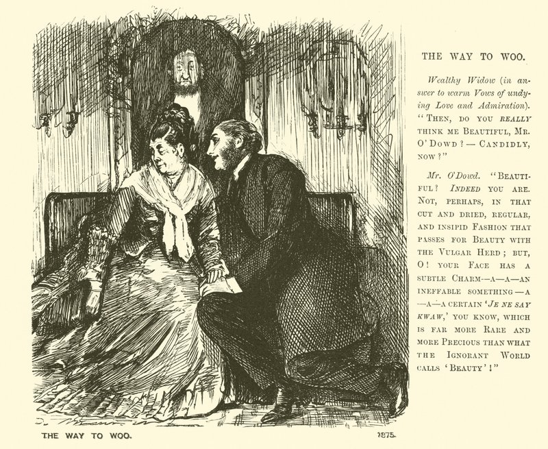 O caminho para cortejar (gravação) de George (after) Du Maurier