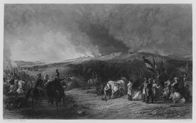 A Batalha de Borodino, a partir da foto na Galeria Vernon (gravação) de George (after) Jones